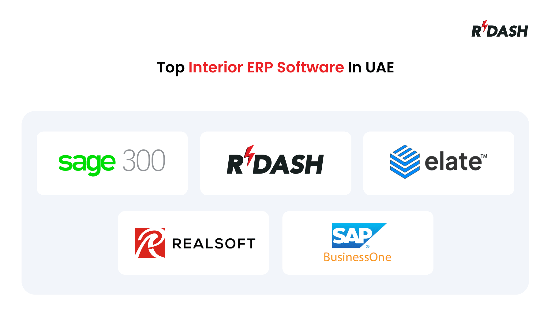 Top 5 Interior ERP Software In UAE - RDash