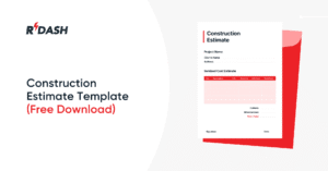 construction estimate template