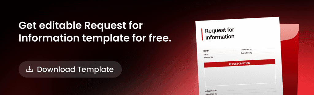 Construction RFI Template